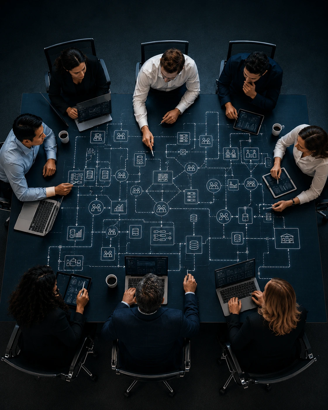 Réunion stratégique autour de la gouvernance des systèmes d'information